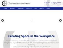 Tablet Screenshot of clansmaninteriors.com